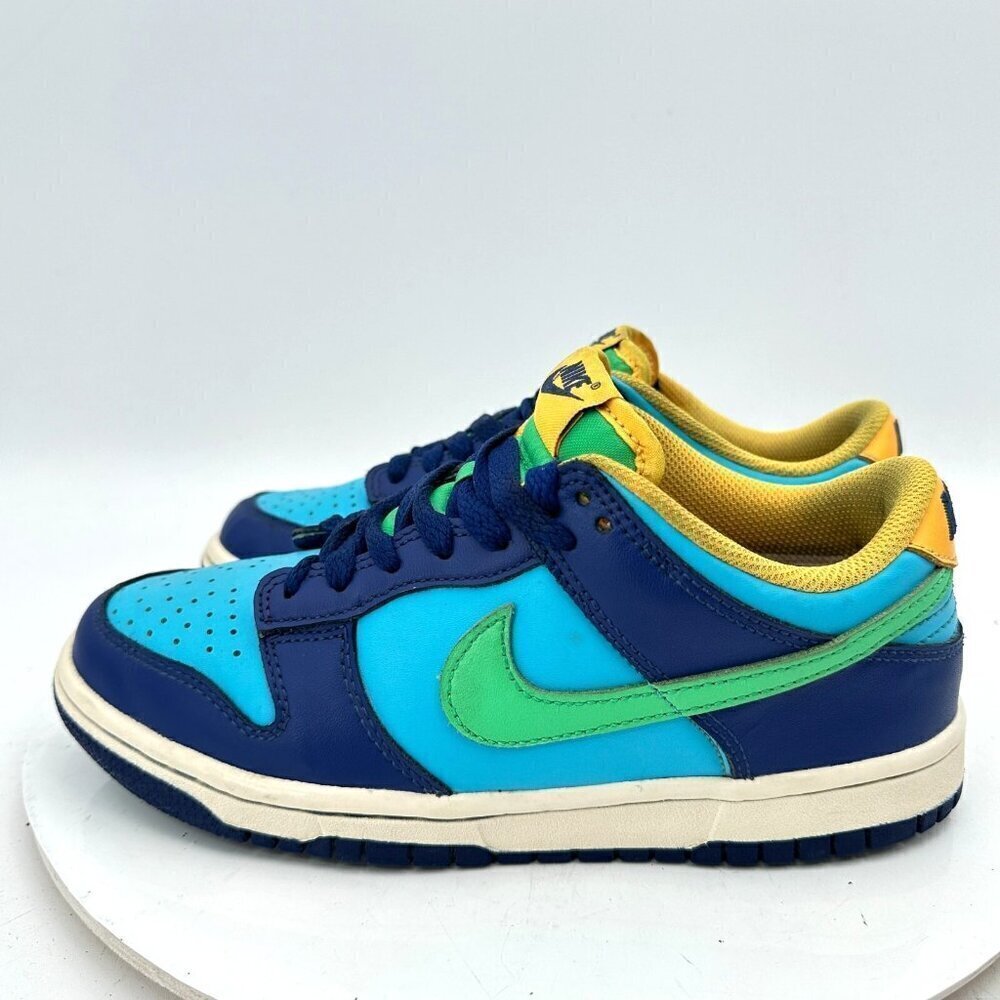 Nike Dunk Low Top All-Star Youth Size 5Y Women 6.5 DV1693-401 Blue Green Shoes